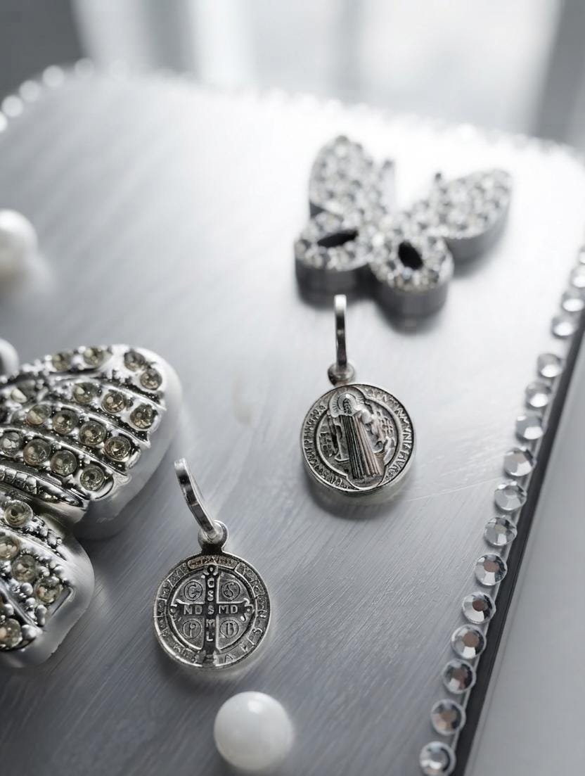 DIJE RELIGIOSO SAN BENITO 6mm