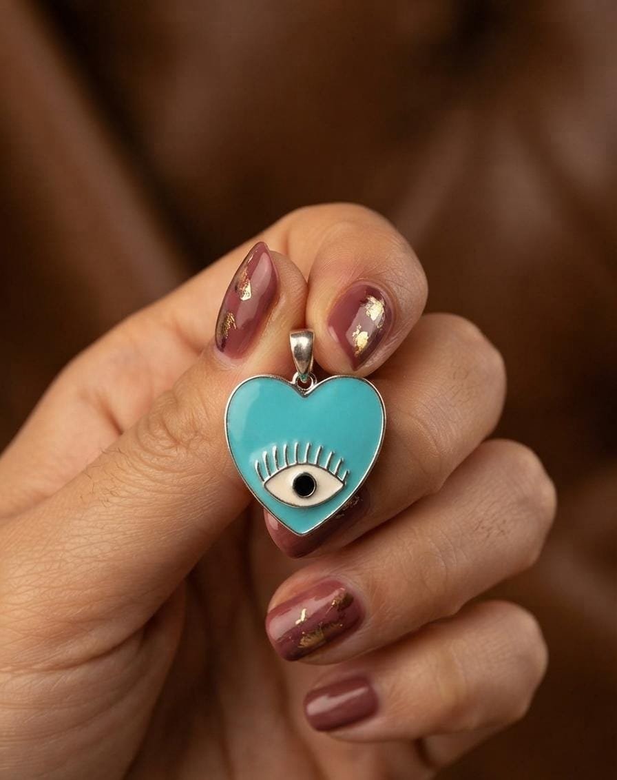 Dije corazon esmaltado 1,7cm C-25A