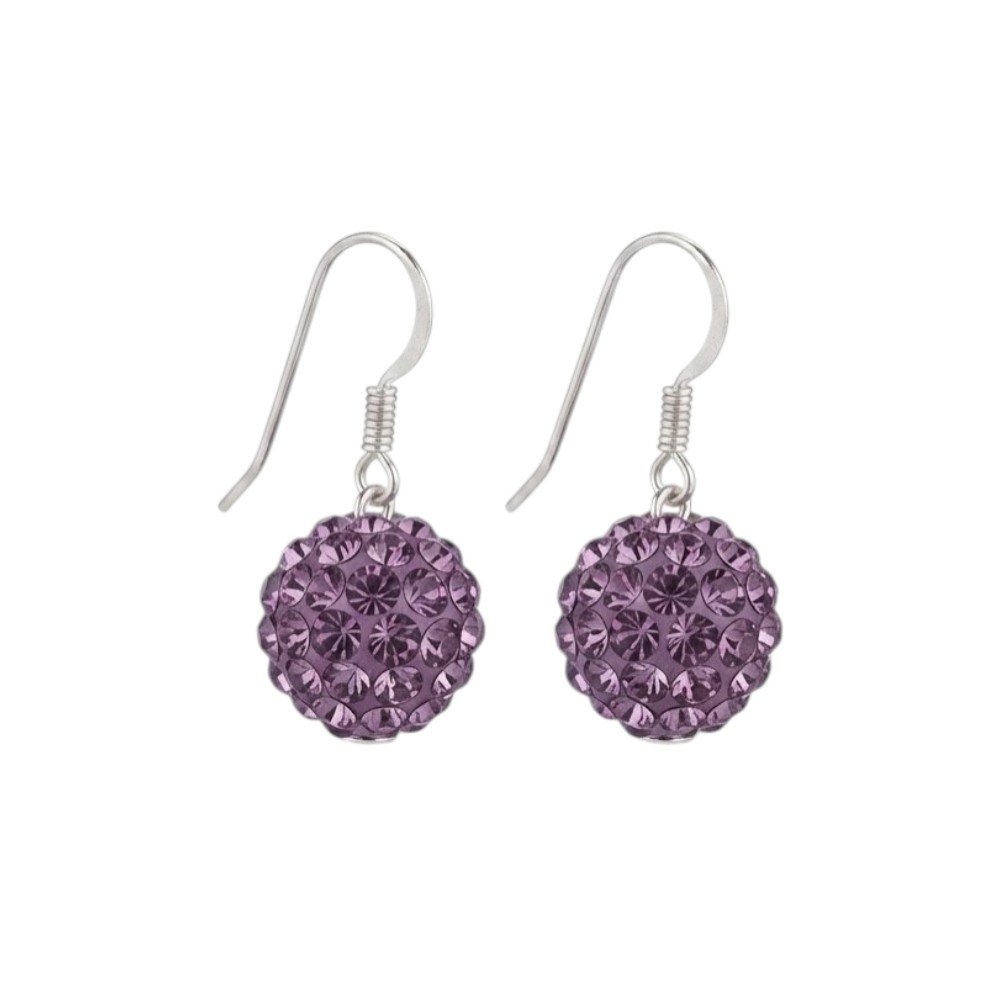 COLGANTE BOLITA DE FUEGO MORADO C-101B