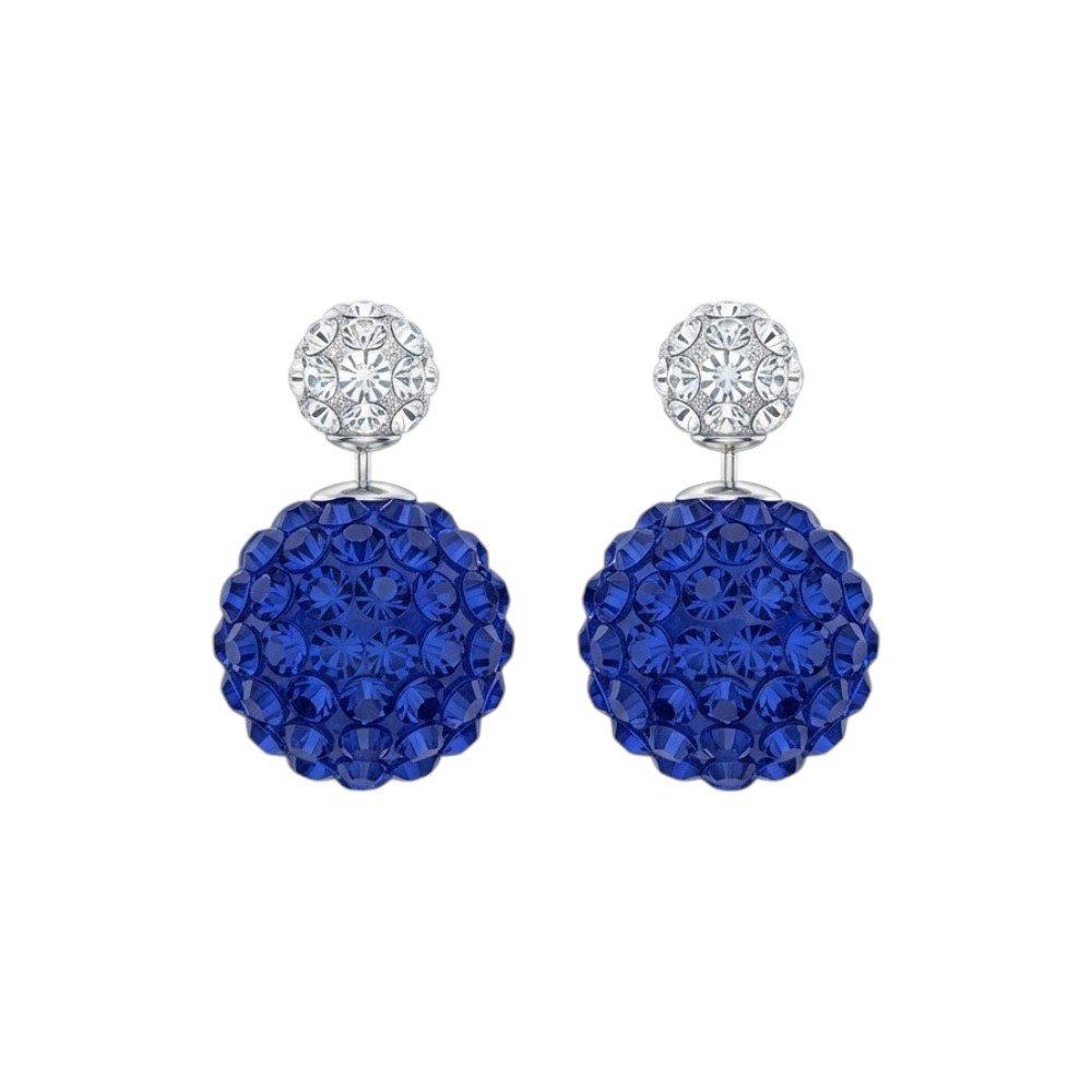 PASANTE BOLITA DE FUEGO AZUL/BLANCO 1,2cm C-101B