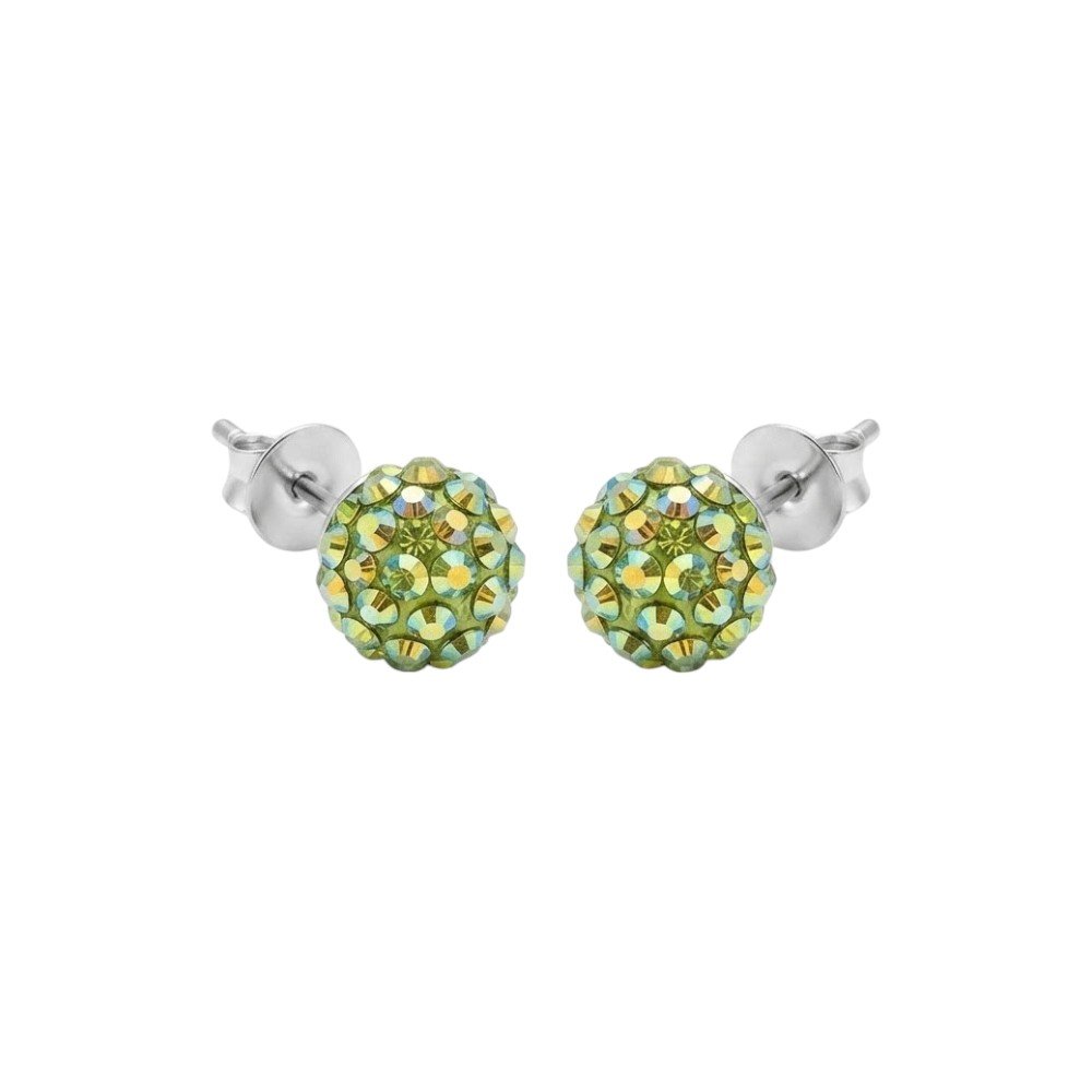 PASANTES BOLITA DE FUEGO VERDE 1,4cm C-101B