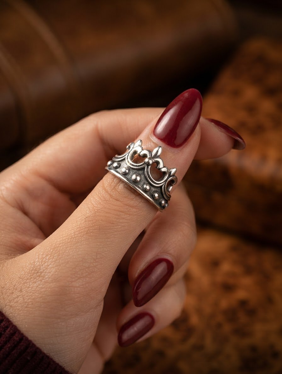 ANILLO CORONA "TALLE UNICO #8" C-102C