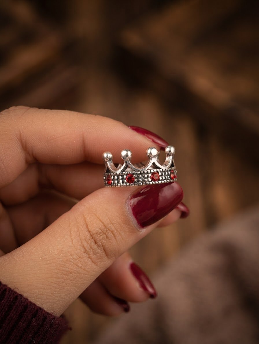ANILLO CORONITA ROJA C-102B