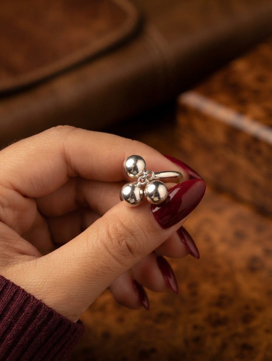 ANILLO TRIPLE BOLITAS C-102C