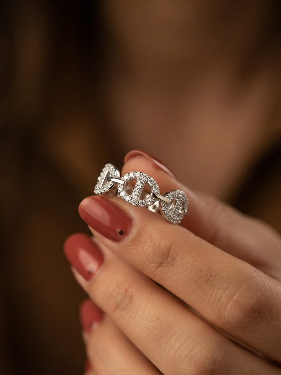 ANILLO ESLABONES BRILLO CP-AN