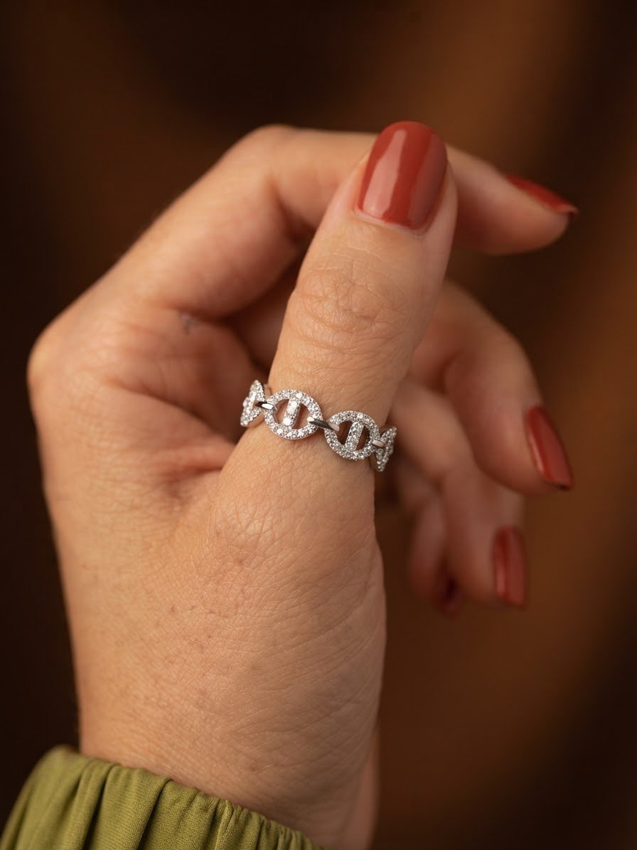 ANILLO ESLABONES BRILLO CP-AN