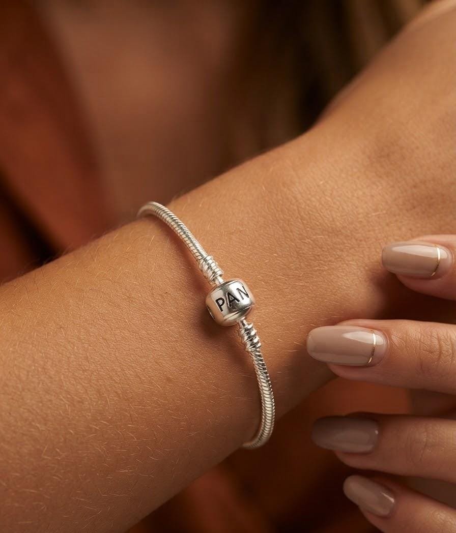 PULSERA CIERRE TAMBOR CON INSCRIPCION 19cm