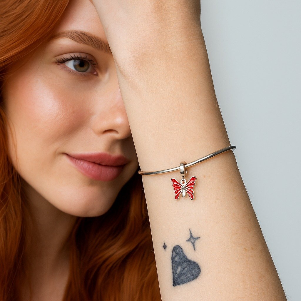 CHARMS MARIPOSA ROJO T-1S