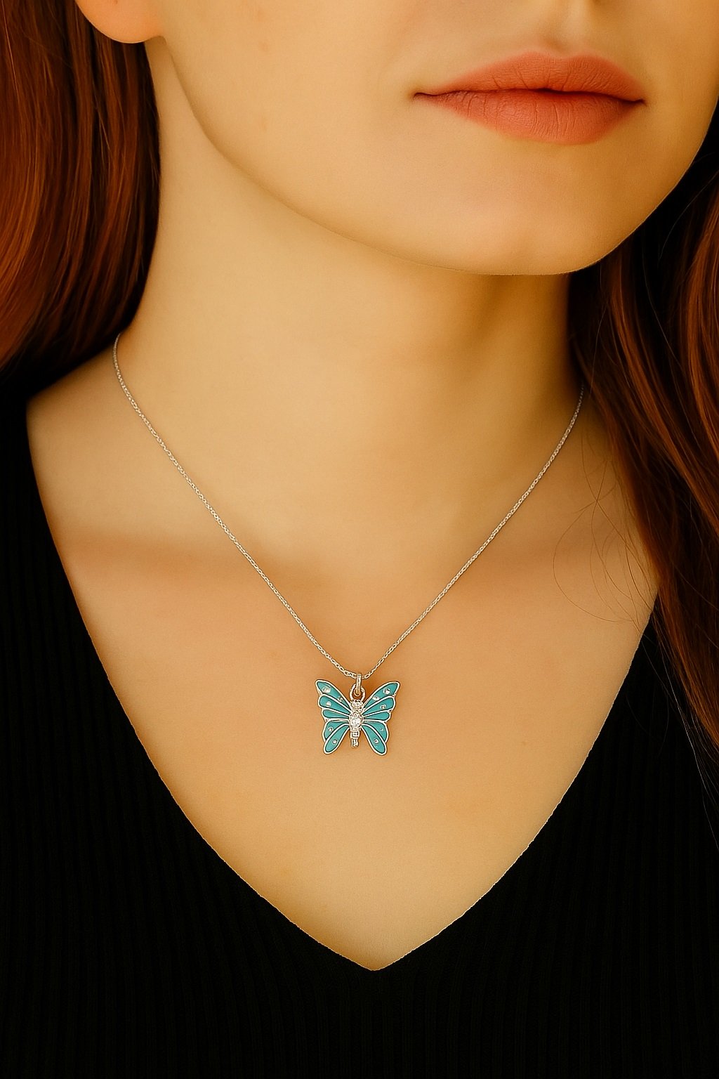 CONJUNTO MARIPOSA CELESTE "45cm" C-56C