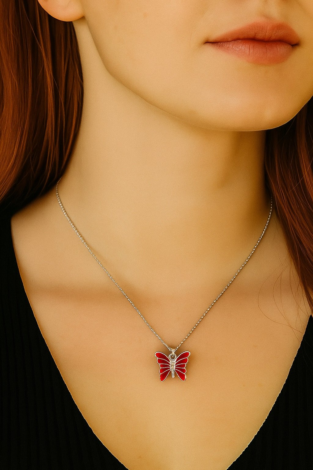 CONJUNTO MARIPOSA ROJO "40cm" C-56C